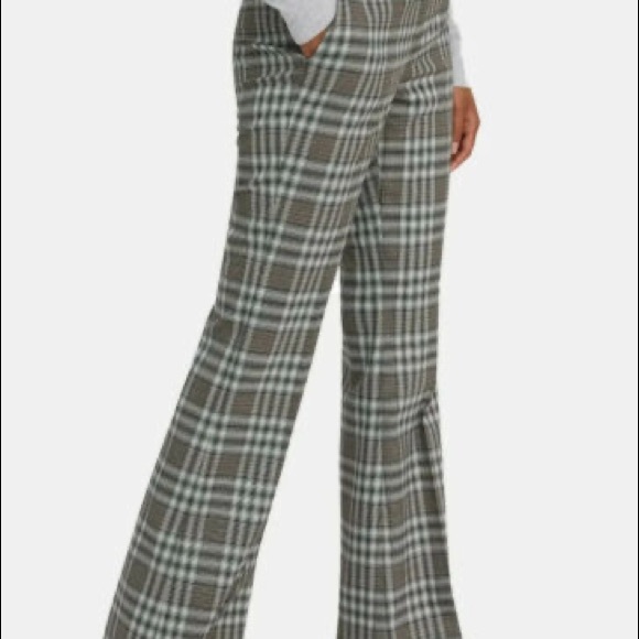 NWT Theory Demitria 4 Multi Optical Plaid Pant Size 0 - Picture 6 of 7